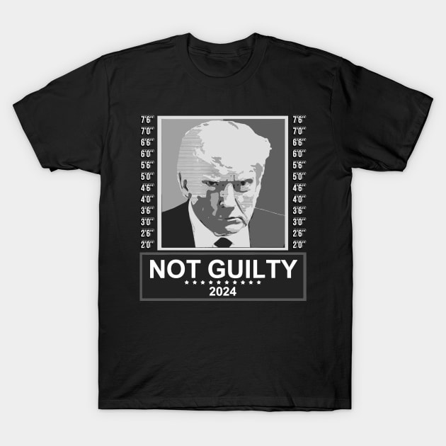 Not Guilty Supporter Wanted Trump For President MugShot T-Shirt by masterpiecesai